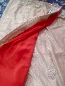 Saree with Gold Border