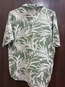 Green Floral half sleeves shirt