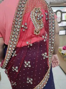 Party Wear Elegant  Saree With Heavy Style  Dupatt