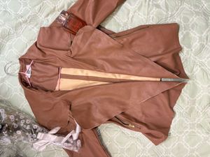 Brown Faux Leather Jacket