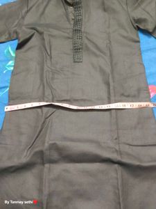 Black Kurta White Pajama For Boys