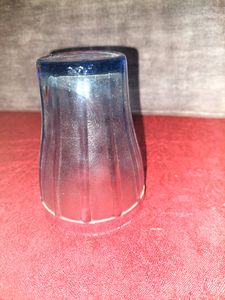 Color Glass Water Juice Glasses Set of 6 Pieces 315 ML (Blue)