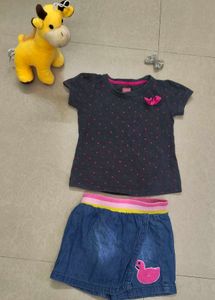 Cute Girls Outfit Set, Hot Pant With Top Set
