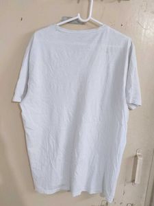 Mens White V Neck T shirt