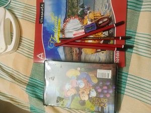 Art Set + Book + Pencils + Sharpners + Eraser