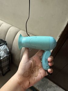 Hair Dryer Small Size In Blue Color