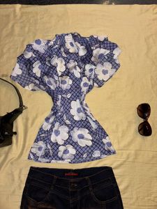 °❀⋆.ೃ࿔*:･y2k floral top °❀⋆.ೃ࿔*:･