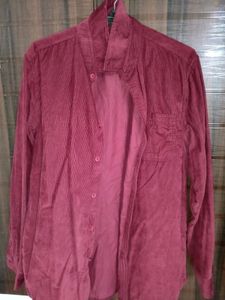 DASHING COTTON + VELVET FULL SLEVES SHIRT