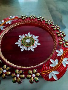 Decorative Pooja (roli teeka) Thali