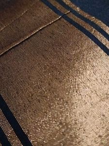 Black saree with golden sare