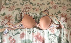 Floral Lace Trim Bra