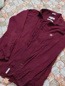 Burgundy Casual Shirt