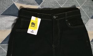 Black Rugged Straight Fit Jeans