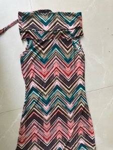 Chevron Print Dress