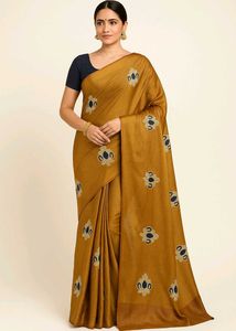 Elegant Mustard Saree