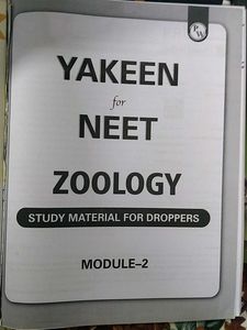 NEET PW YAKEEN ZOOLOGY BOTANY MODULES