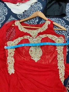 Elegant Red Ethnic Gown