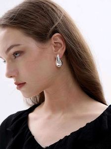 Luna Tear Drop Silver Statement Earrings🤍