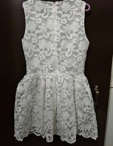 White Floral Lace Dress