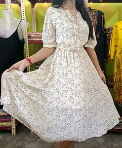 Imported Floral Print Dress