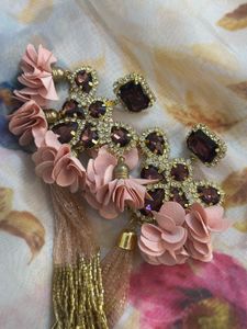 Floral Tassel Earrings