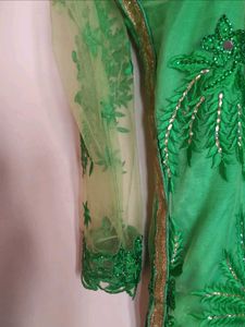 Green Embroidered Ethnic Tunic