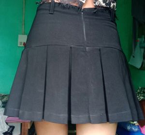 Pleated Mini Skirt