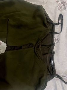 Chic Olive Green Top