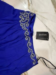 Chic Blue Party Dress