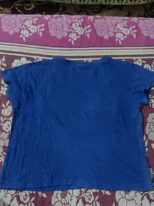 Blue Used Crop T-shirt