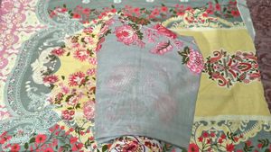 100% Pure Malai Cotton Unstitched Suit