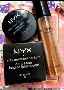 NYX Creame CONCEALER & ICONIC LONDON SHIMMER BODY