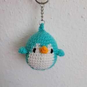 Chick Keychain with Flower