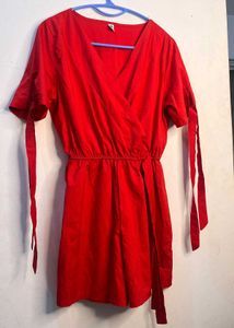🍒 Cherry Red Playsuit