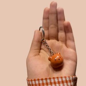 Handmade Bear 🐻 Clay Keychain