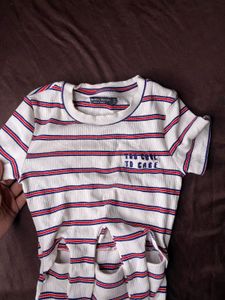 Striped Tie-Waist Dress