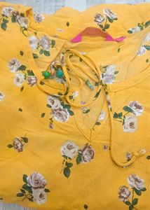 Floral Yellow Blouse