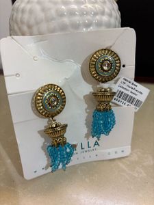 Gwalior Dome And Tassels Drop Earrings
