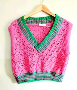 Magenta Colour Vest Size-40