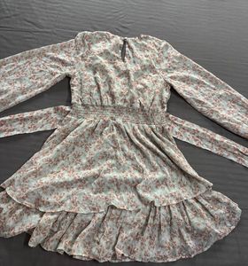 Floral Print Tiered Dress