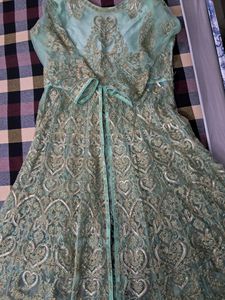 Offers R Welcomed Fr Pure Georgette Net Heavy Gown