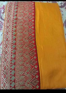 Yellow New Saree