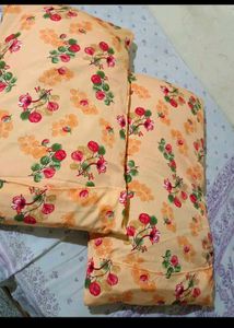 FLORAL DESIGN PILLOW COVER SET (CREPE)