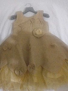 Burlap Floral Dress