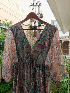 Beach Sexy Paisley Print Dress