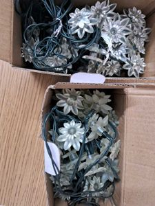 SOLAR LIGHTS. Flower String Lights - Set of Two