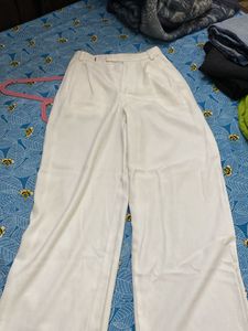 Wide Leg White Pants