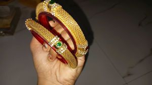Gold-plated Bangles