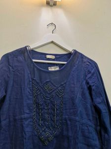 Navy Blue Tunic Top