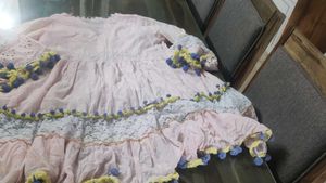 Embroidered indo-western dress